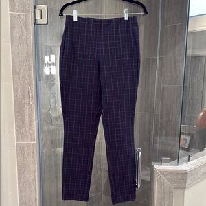 Rag & Bone Women’s Navy and Pink Checkered Pants
